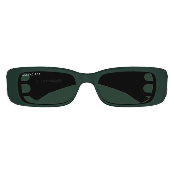 New BALENCIAGA Everyday Green Square BB0096S 018 Sunglasses Women - Picture 2 of 5